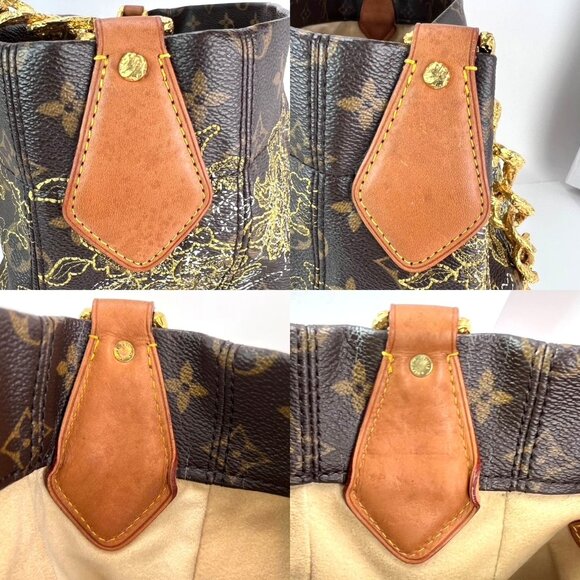 Louis Vuitton Dentelle Fersen Gold Monogram Tote Bag Limited Edition - Picture 4 of 13